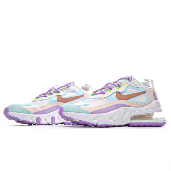 Nike Air Max 270 React "Sail Coral Stardust" Sail/Coral Stardust/White Running Shoes CQ4805 146 WMNS