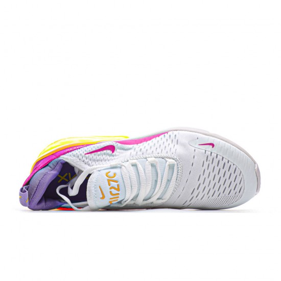 Nike Air Max 270 White/Fuchsia/Gold Unisex Running Shoes CI1963 166