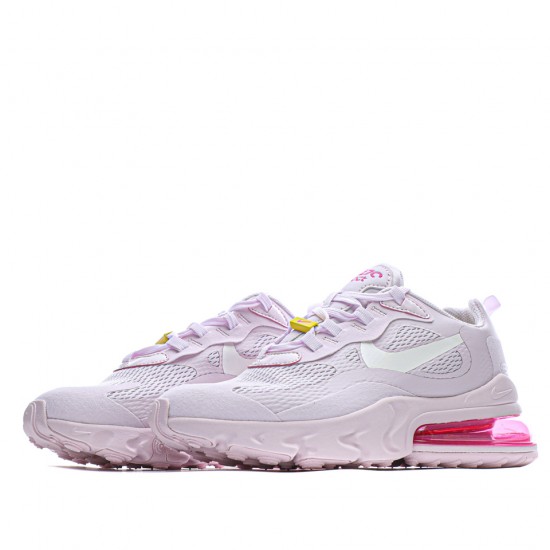 Nike Wmns Air Max 270 React White/Pink/Purple Running Shoes Pink