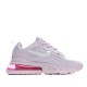 Nike Wmns Air Max 270 React White/Pink/Purple Running Shoes Pink