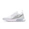 Nike Air Max 270 Flyknit "White/Grey/Red" Unisex Running Shoes