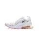 Nike Air Max 270 Flyknit "White/Orange/Black" Mens Running Shoes