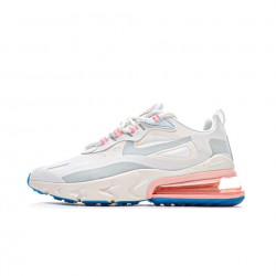 Nike Air Max 270 React "Summit White"  Grey/Beige/Blue/Pink Unisex Running Shoes AO4971 100