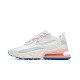 Nike Air Max 270 React "Summit White"  Grey/Beige/Blue/Pink Unisex Running Shoes AO4971 100