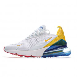 Nike Air Max 270 "White/Yellow/Blue/Red" Unisex Running Shoes