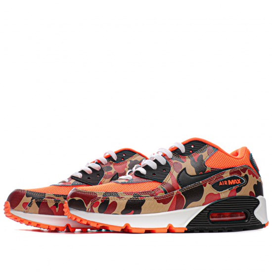 Nike Air Max 90 Duck Camo Orange  Orange/Black Running Shoes CW4039 800 Unisex