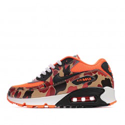 Nike Air Max 90 "Duck Camo Orange"  Orange/Black Running Shoes CW4039 800 Unisex