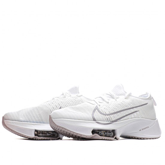 Nike Air Zoom Alphafly NEXT% White/Grey Unisex Running Shoes
