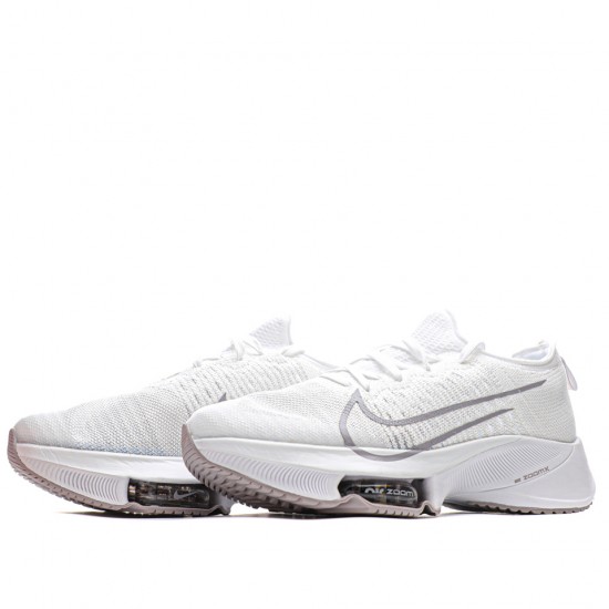 Nike Air Zoom Alphafly NEXT% "White/Grey" Unisex Running Shoes