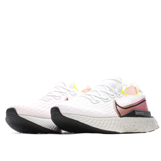 Nike Epic React Flyknit Infinity Platinum Tint/Black-Pink Blast CD4371 004 Unisex Running Shoes