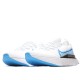 Nike Epic React Flyknit True White True White/White/Pure Platinum/Photo Blue Running Shoes CD4371 101 Unisex