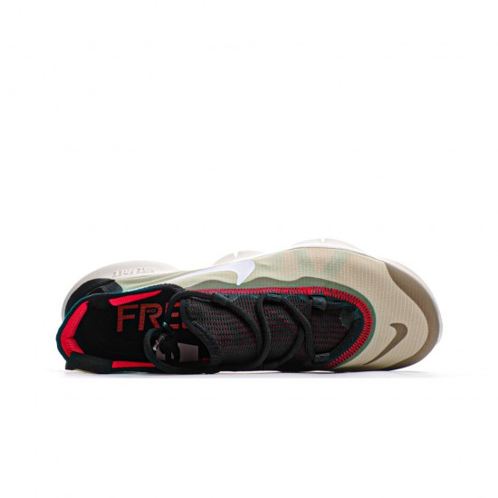 2020 Nike Free RN 5.0 White/Black/Olive Unisex Running Shoes CI9921 300