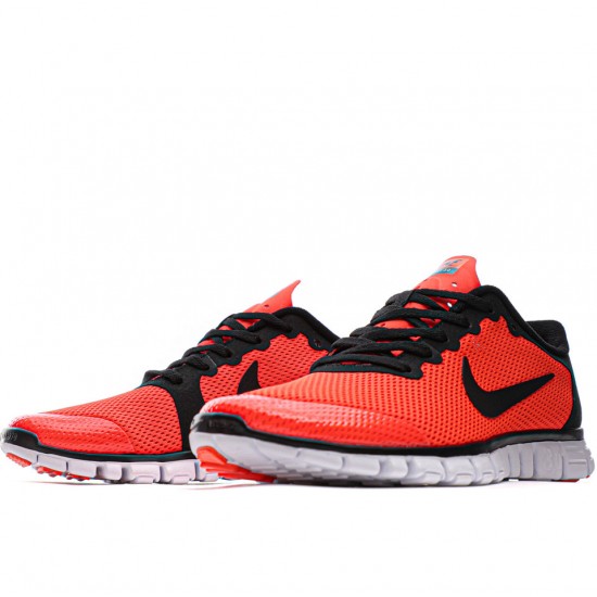 Nike Free Run 3.0V2 Black/Red Mens Running Shoes