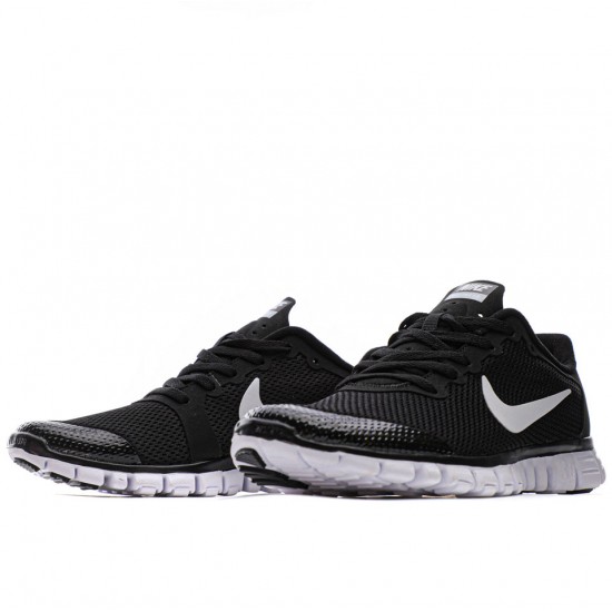 Nike Free Run 3.0V2 Black/White Mens Running Shoes
