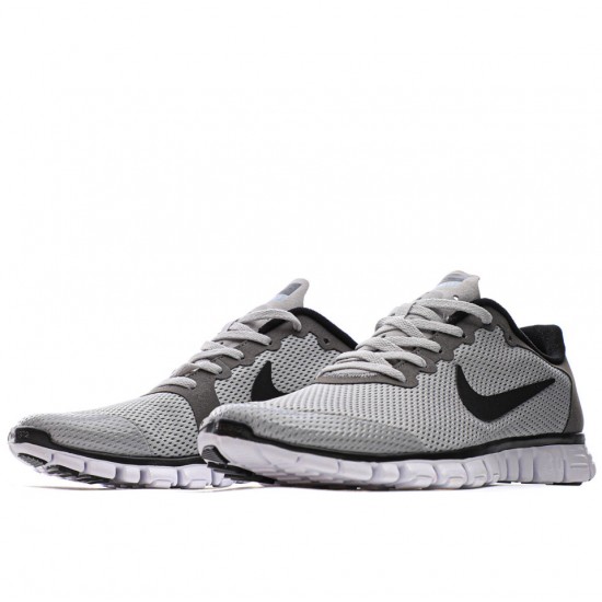 Nike Free Run 3.0V2 Grey/Ltgrey Mens Running Shoes