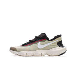 2020 Nike Free RN 5.0 "White/Black/Olive" Unisex Running Shoes CI9921 300