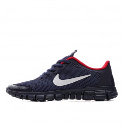 Nike Free Run 3.0V2 "Black/White/red/Navy" Mens Running Shoes