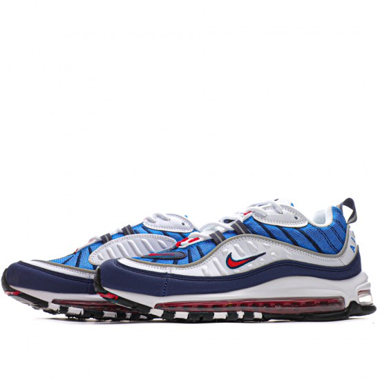 Nike Air Max 98 Gundam White/Blue/Black ‎Mens Running Shoes AH6799 100